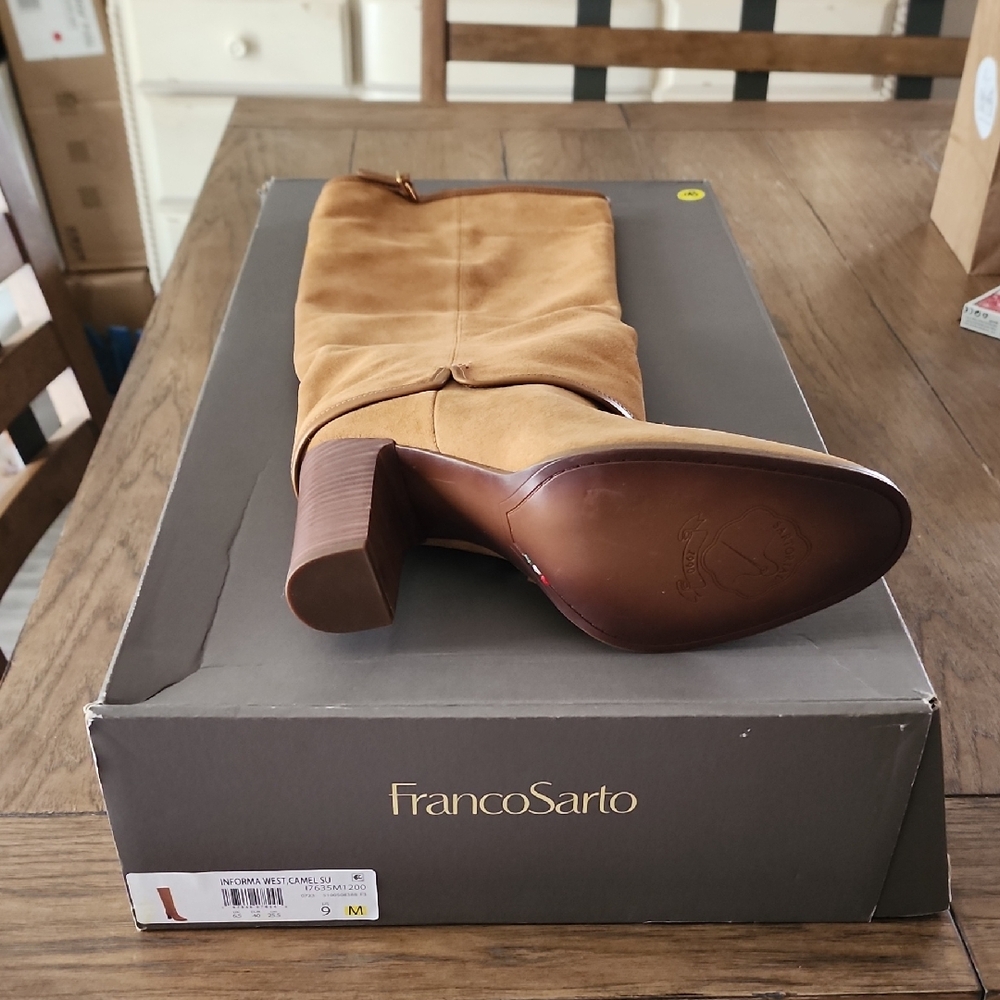 Franco Sarto Camel Knee-High Boots
